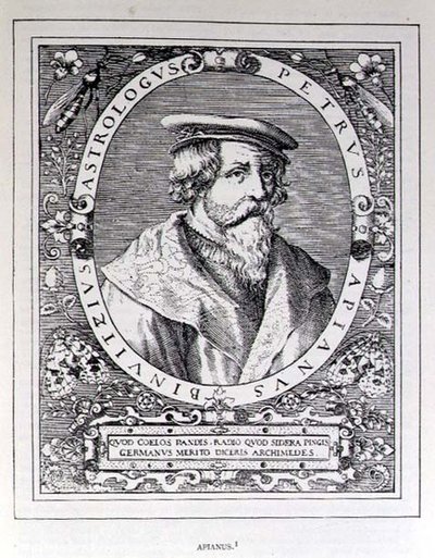 Portrait de Petrus Apianus (1501-52) de The Narrative and Critical History of America, édité par Justin Winsor, Londres, 1886 - English School