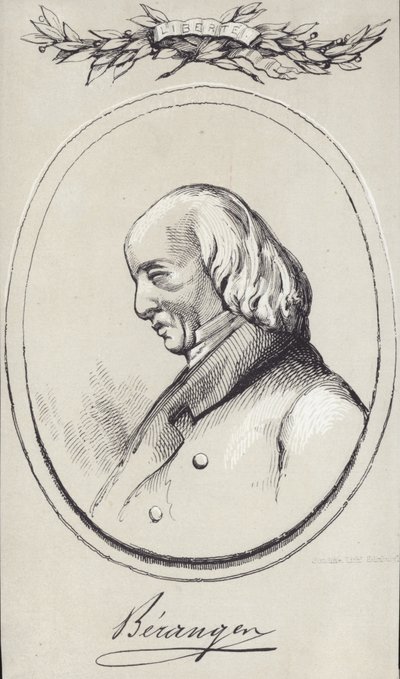 Portrait de Pierre-Jean de Béranger - English School