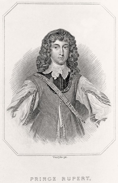 Portrait du prince Rupert, 1835 - English School