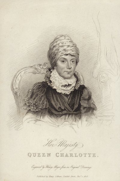 Portrait de la Reine Charlotte - English School