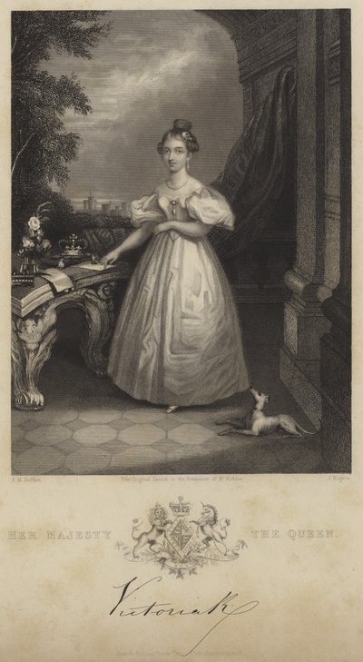 Portrait de la reine Victoria - English School