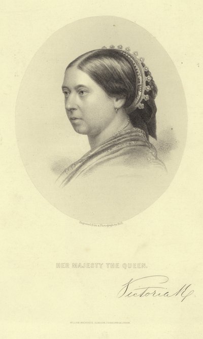 Portrait de la reine Victoria - English School