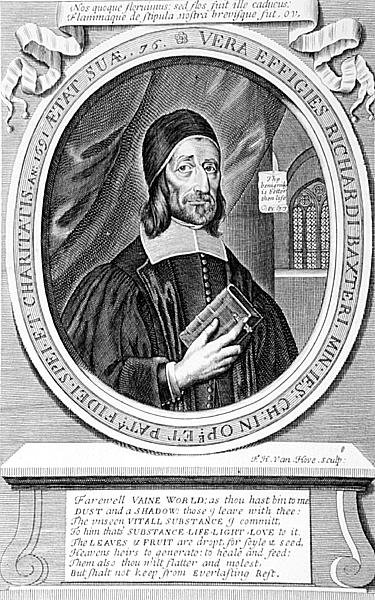 Portrait de Richard Baxter (1615-91) gravé par Frederick Hendrick van Hove (1628-98) - English School
