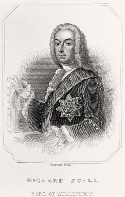 Portrait de Richard Boyle, comte de Burlington, 1835 - English School
