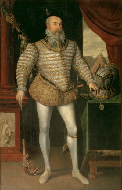 Portrait de Robert Dudley, comte de Leicester (c.1532-88), 1585 - English School