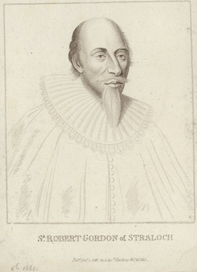 Portrait de Robert Gordon de Straloch - English School