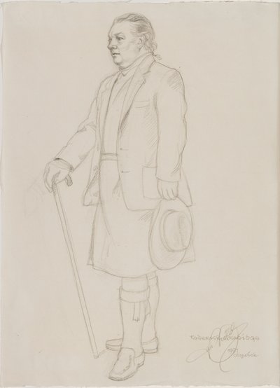 Portrait de Roderick Gradidge, c.1987 - English School