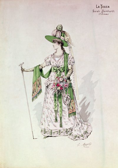 Portrait de Sarah Bernhardt dans une production de 