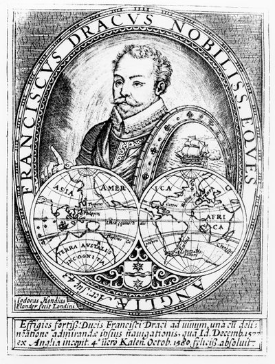 Portrait de Sir Francis Drake à l