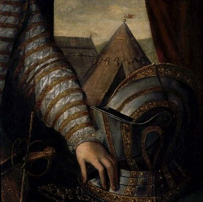 Portrait de Sir Robert Dudley, comte de Leicester (détail) - English School