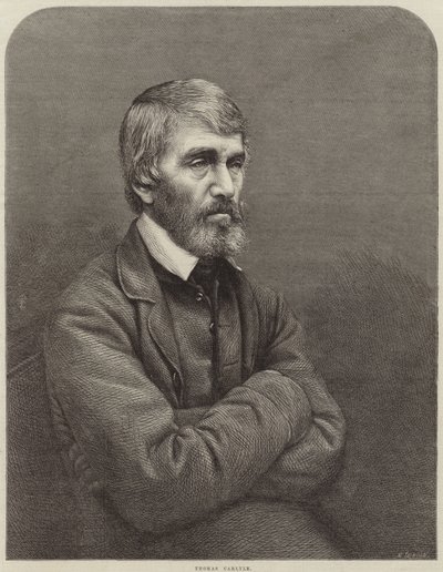 Portrait de Thomas Carlyle - English School