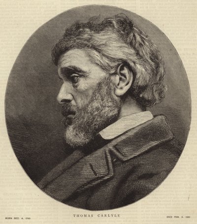 Portrait de Thomas Carlyle - English School