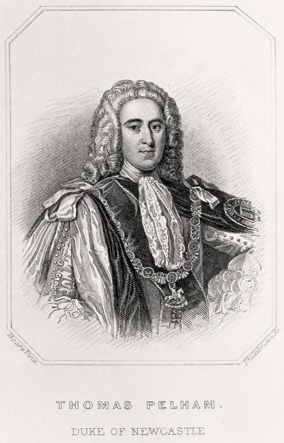 Portrait de Thomas Pelham, Duc de Newcastle, 1835 - English School
