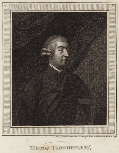 Portrait de Thomas Tyrwhitt - English School
