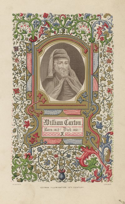 Portrait de William Caxton - English School