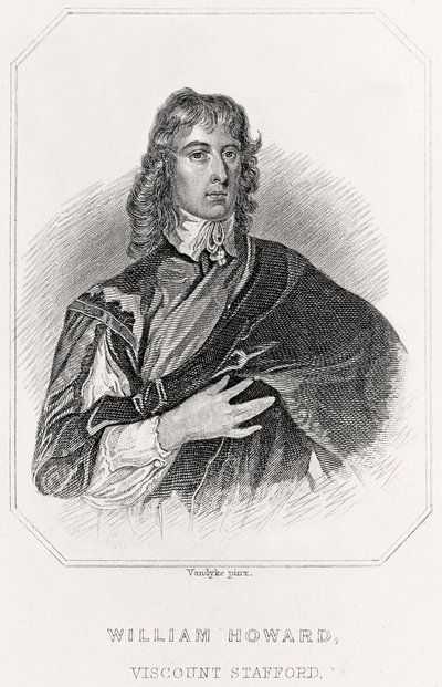 Portrait de William Howard, vicomte Stafford - English School