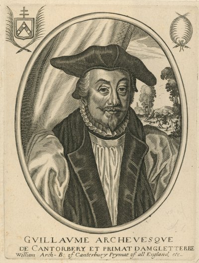 Portrait de William Laud - English School