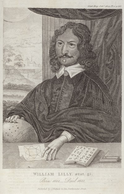 Portrait de William Lilly - English School