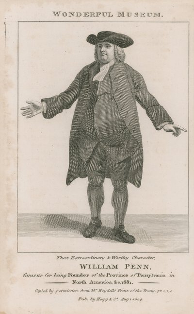 Portrait de William Penn - English School