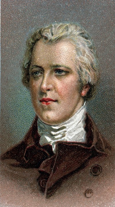 Portrait de William Pitt le Jeune (1759-1806) - De la série Leaders of Men - Chromolithographie - École anglaise, 20e siècle. - English School