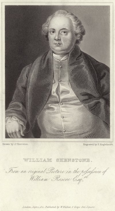 Portrait de William Shenstone - English School