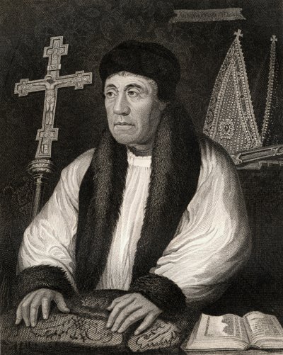 Portrait de William Warham (1450-1532), de Lodges British Portraits, 1823 - English School