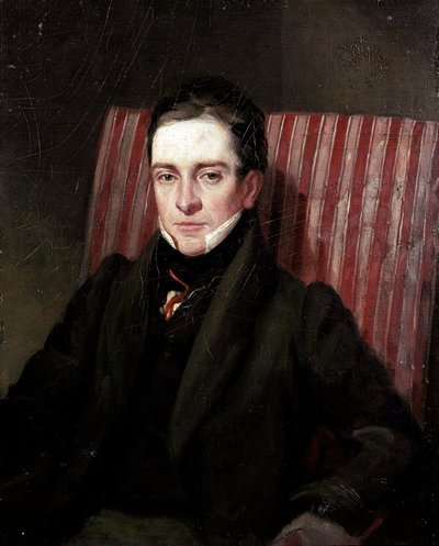 Portrait du poète anglais Thomas Hood (1799-1845). Peinture de l
