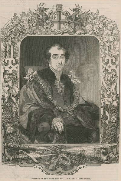 Portrait du Très Honorable William Magnay, Lord Maire - English School
