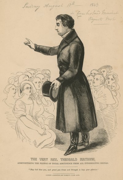 Portrait du Très Révérend Theobald Mathew - English School
