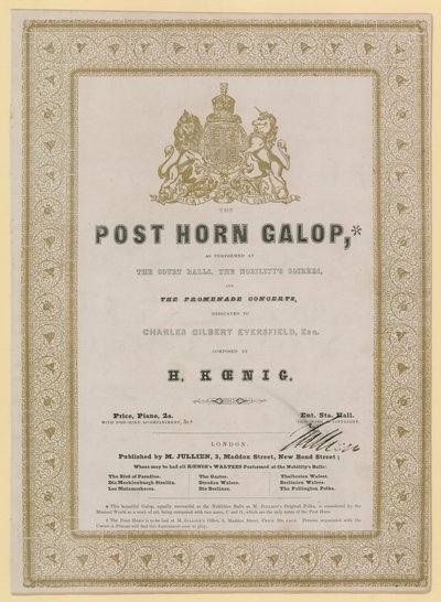 Galop du Cor Postal - English School
