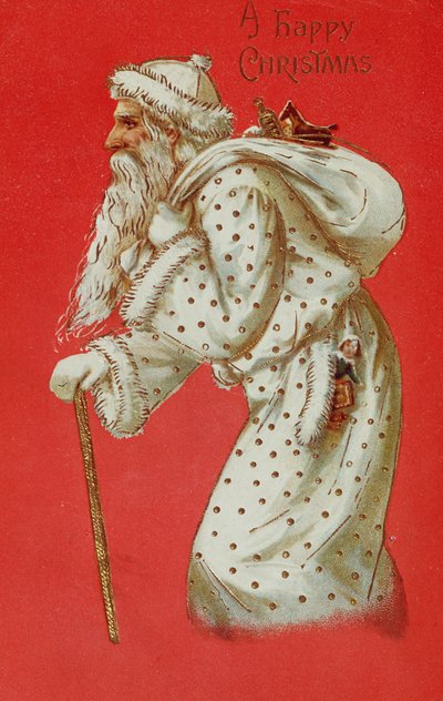 Carte postale représentant le Père Noël, vers 1900 - English School