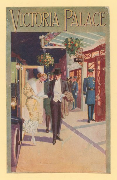Carte postale promouvant le Victoria Palace - English School