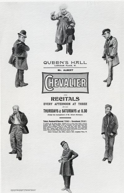 Affiche publicitaire pour le récital d