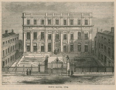 Powis House, Londres, en 1714 - English School