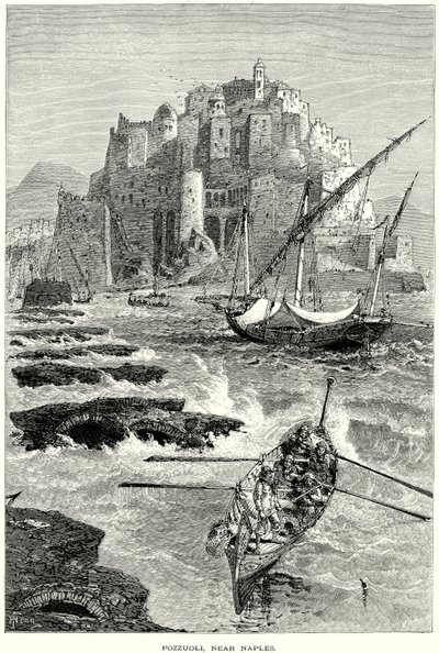 Pouzzoles, près de Naples (gravure) - English School