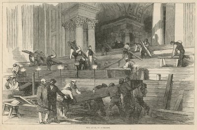 Préparatifs dans la cathédrale Saint-Paul pour les funérailles du duc - English School