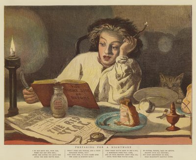 Préparation pour un cauchemar (chromolitho) - English School