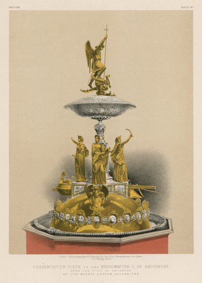 Pièce de Présentation au Bourgmestre C de Brouckere de la Ville de Bruxelles - English School
