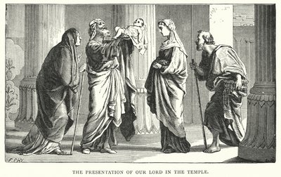 Présentation de Jésus-Christ au temple (gravure) - English School