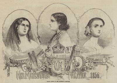 Prime Donne au Théâtre de Sa Majesté, 1856 - English School