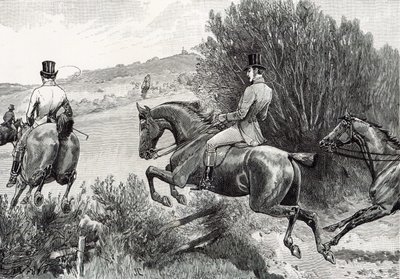 Le prince Albert chassant près du château de Belvoir - English School