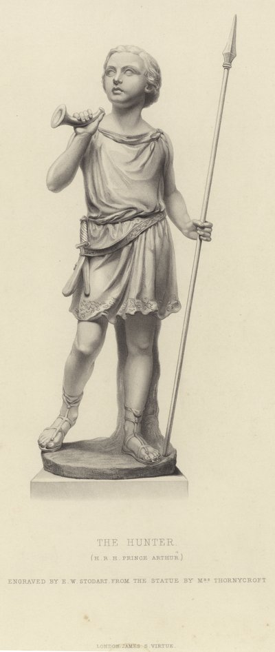 Le prince Arthur en tant que chasseur - English School
