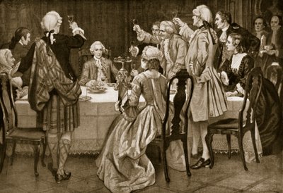 Le prince Charles Edward à Holyrood, illustration de l