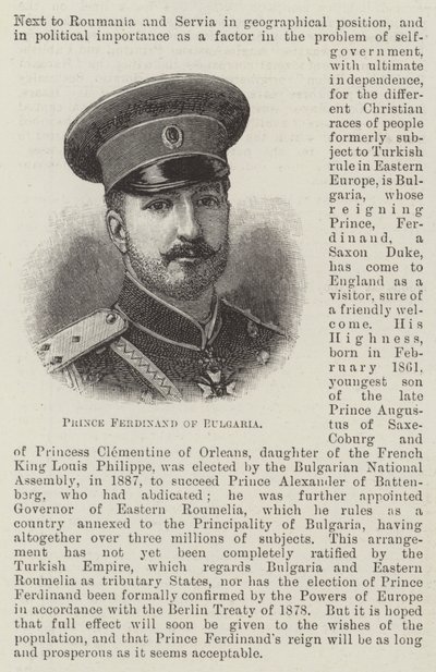 Prince Ferdinand de Bulgarie - English School