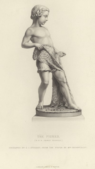Le prince Léopold en tant que pêcheur - English School