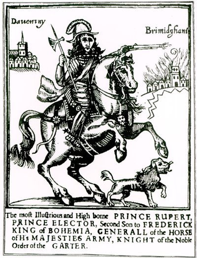 Prince Rupert à cheval - English School