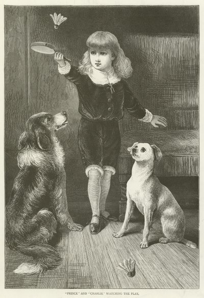 Prince et Charlie regardant la pièce - English School