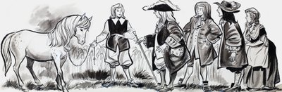 Prince et cheval - English School