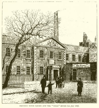 Printing House Square et le bureau du Times - English School