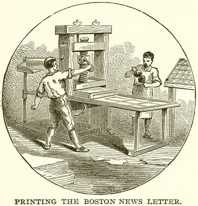 Impression du Boston News Letter - English School